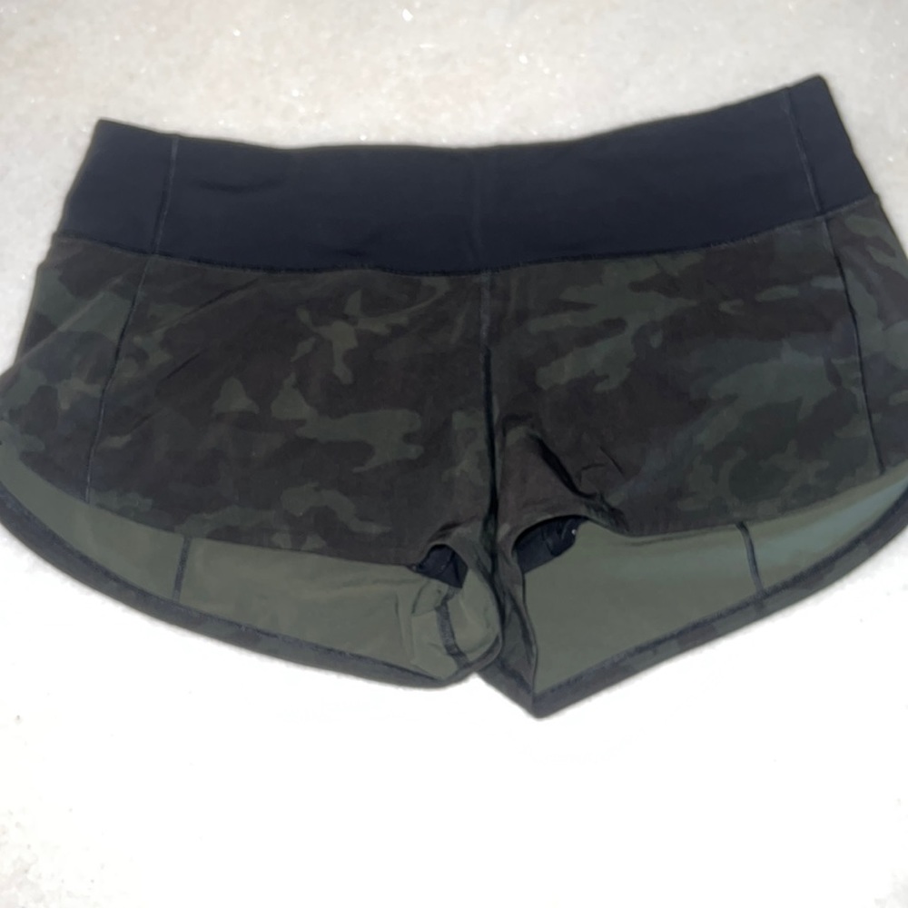 Camo lululemon shorts